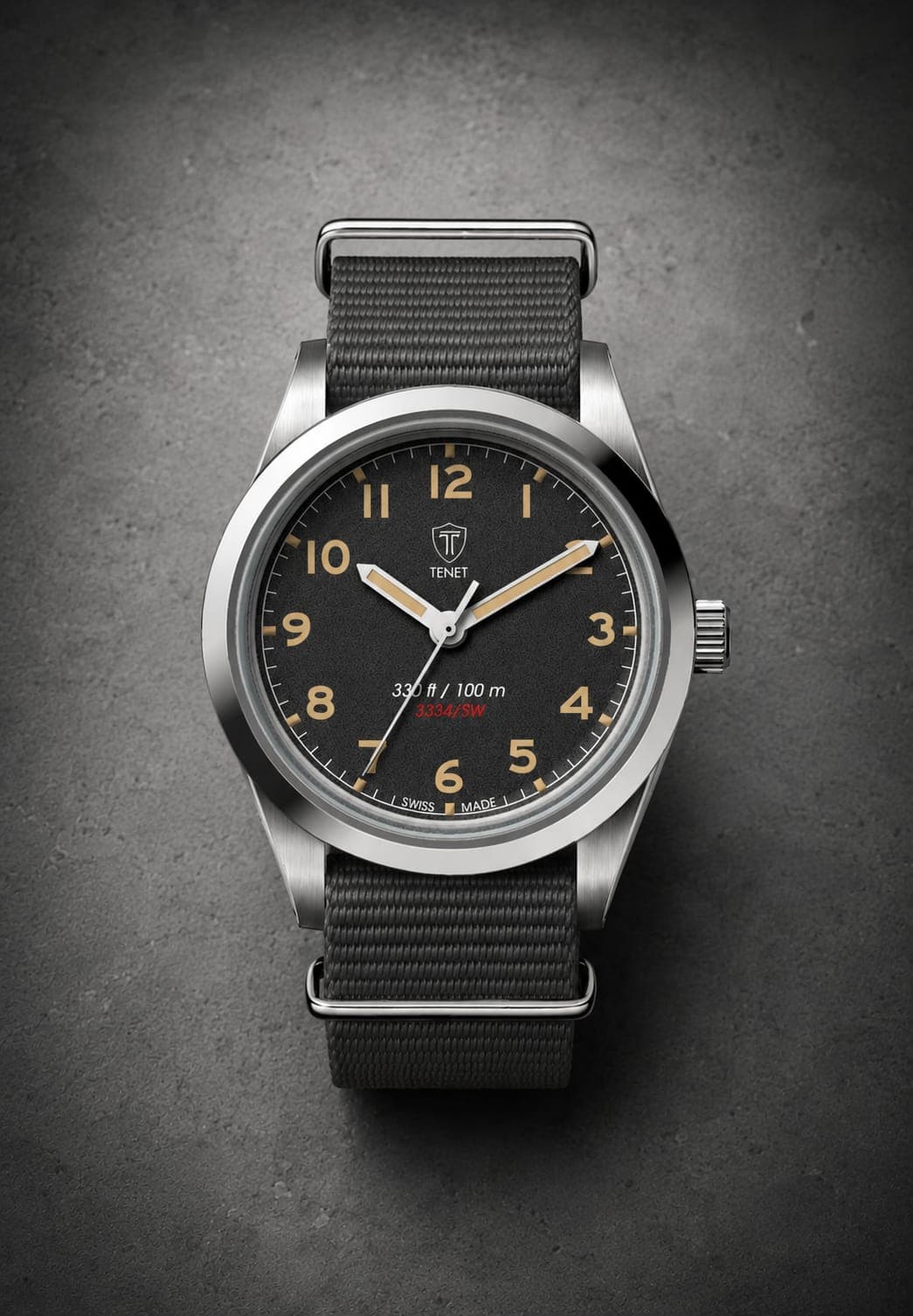 TENET 3334/SW Supervisor's Watch on grey NATO strap